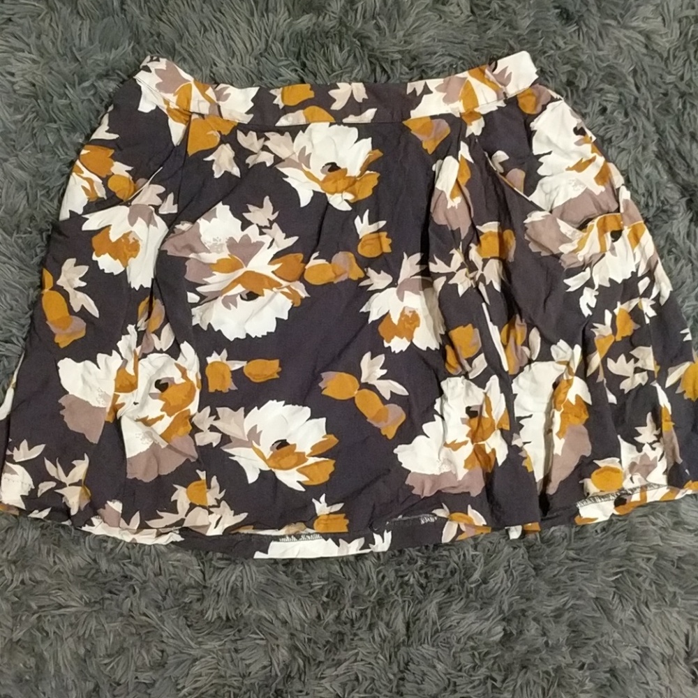 Floral Print Skirt